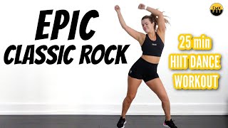 CLASSIC ROCK HIIT DANCE WORKOUT- THIS WAS SO EPIC.