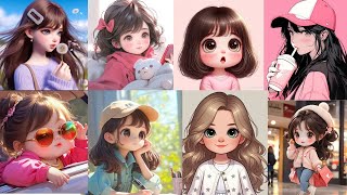 Beautiful cartoon dpz for girls|New profile wallpaper 💕 cute girls dp pic anime dp#wallpaper# ✨