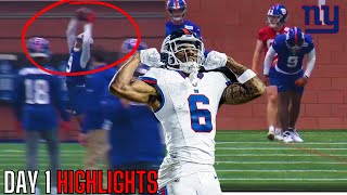 The New York Giants Rookie Minicamp Is UNREAL… Malik Nabers First Look Highlight