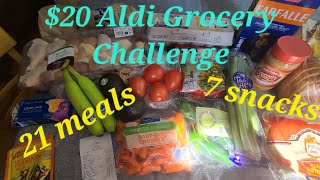 $20 Grocery Challenge at Aldi