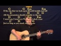 Stand By Me (Ben E King) Easy Guitar Strum Cover Lesson with Lyrics/Chords