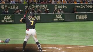 2018510 阪神タイガース 糸井嘉男 バッティングフォーム\u0026バッティング（センター前ヒット）