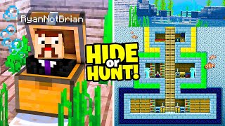 I made a Secret SHIPWRECK Minecraft Base (Hide Or Hunt)