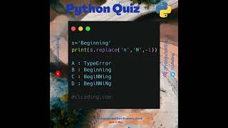 Python Quiz | Day 7 | What is the output of following code ?