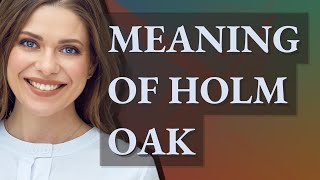 Holm oak | meaning of Holm oak