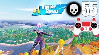 55 Elimination Solo Squads Gameplay "Building Only" Wins (Fortnite Chapter 4)