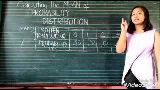 Computing the Mean of Probability Distribution by Audrey Zayne Pelayo