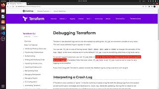 terraform advance debugging