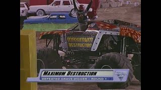 Grave Digger vs. Maximum Destruction Monster Jam World Finals Racing Round 1 2003