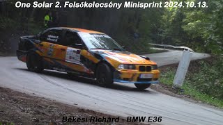 Békési Richárd - BMW E36 One Solar 2. Felsőkelecsény Minisprint 2024.10.13.