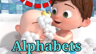 Alphabets Aa-Zz, Phonic Songs, ABCD with Cocomelon Bath Song.