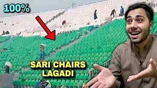 ANOTHER BREAKING! 🛑 200+ Chairs Installed Overnight! | Gaddafi Stadium Important Updates