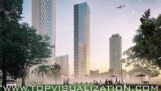 Residential building video animation - Top Visualization
