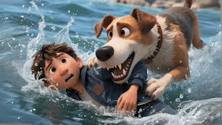 No One Expected a Stray Dog to Do THIS… 🐕🌊👦 (Real Rescue Story)