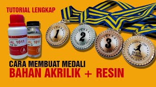 Bahan dan Cara membuat Medali Kejuaran Bahan Akrilik & Resin | Gunlar Channel