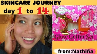 Nathiña GLOW GETTER SET Day 1 - 14 Skincare Journey UK Vlog 2020