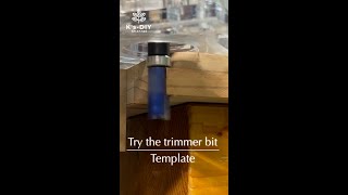 トリマービットを試す♯3／テンプレート／try the trimmer bit #shorts #木工 #woodworking