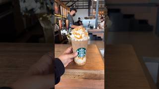 เมนูใหม่สตาร์บัค Rock salted caramel oatmilk with java chip frappuccino #starbucks