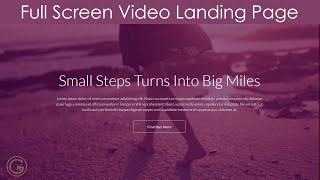 Create A Fullscreen Video Background With HTML & CSS