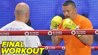 Oleksandr Usyk • FULL Media Workout for Tyson Fury • Fury vs Usyk | DAZN Boxing