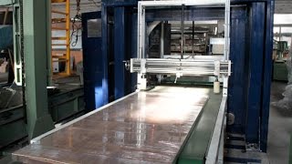 Automatic door wrapping machine/stretch wrapper