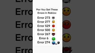 You got these Roblox error code?😰 #roblox #robloxfyp #robloxshort #foryou #robloxerror #error