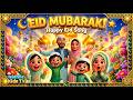 Eid Mubarak Song for Kids 🌙 Happy Eid Song | Islamic Nasheed for Children | Islamic Kids TV