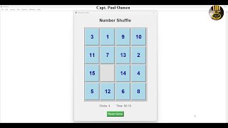 Build a Number Shuffle Puzzle Game in Python with Tkinter - Full Tutorial