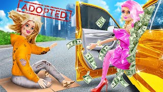 I WAS ADOPED by BILLIONAIRE FAMILY || Rich VS Broke by 123GO! CHALLENGE