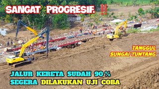 PERBAIKAN JALUR KERETA Sangat Progresif Siap Dilintasi Lokomotif. Contemporary Bridge Metode