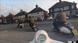 EMSA Mansfield scooter night on my Lambretta series 2