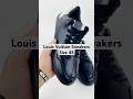 Louis Vuitton Men's Black Leather Sneaker Shoes (Size 45) #louisvuitton #prelovedtreasures #sneakers