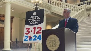 Georgia Sec. State Brad Raffensperger announces presidential primary date for 2024 election