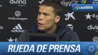 Rueda de prensa de Rubi tras el Valencia CF (3-0) Levante UD