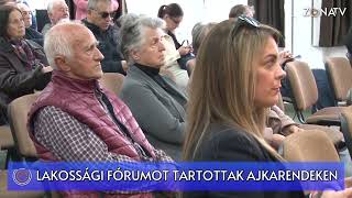 ZÓNA TV - HÍRADÓ - Ajka - Lakossági fórumot tartottak Ajkarendeken - 2024.04.10.