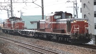 【DD51のプッシュプル！】DD51-1191号機[宮]+チキ5602+DD51-1183号機[宮] 試9970-9971レ 米原訓練