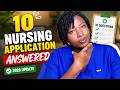 10 Questions About 2026 Nursing Application Answered