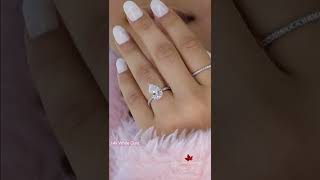 3 CT pear shaped engagement ring