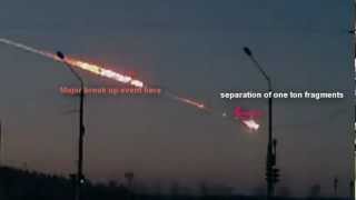 Russian event:: unusual explosive activity in meteor debris trail. slomo examination