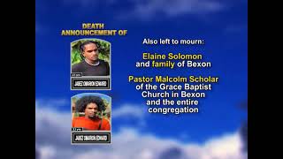 Jabez Omarion Edward ~ Long Obituary