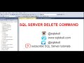Delete Statement in SQL Server