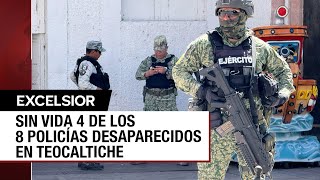 Restos hallados en bolsas son de cuatro de los ocho policías de Teocaltiche