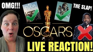 2022 OSCARS LIVE REACTION!!!! *Coda, Liza and The Slap!* | The Worst Oscar Show Ever?