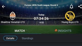 LIVE:Shakhtar Donetsk U19 VS Young Boys U19 Europe,UEFA youth league 2024.