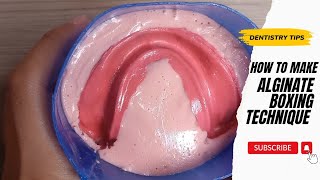 Alginate Boxing Technique | Complete Denture | Micko #micko #numoa #dentalstudents #studentista