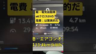 【本編はコメント欄から】軽EVの電費が良すぎて驚いた  #shorts