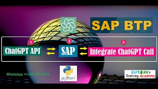 How to Consume ChatGPT in SAP Training | June 10 2023 |  ChatGPT API | Python | SAP BTP | BAS|