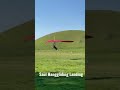 hanggliding landing by pilot saul