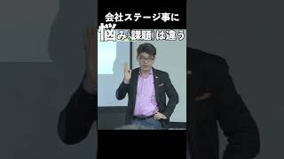 会社ステージごとに悩み(課題)は違う！経営コンサルタントの必要性 #経営講座 #経営 #経営コンサルタント #課題 #セミナー #切り抜き #shorts