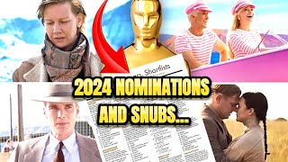 2024 OSCAR NOMINATIONS AND SNUBS, THE FULL LIST